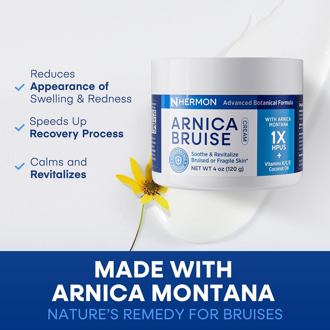 Hermon Arnica Bruise Cream Extra Strength